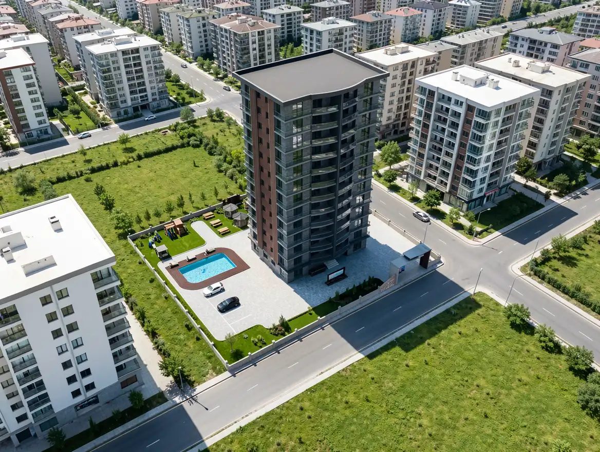 Öğrenci dış mekân görselleştirme çalışması 8